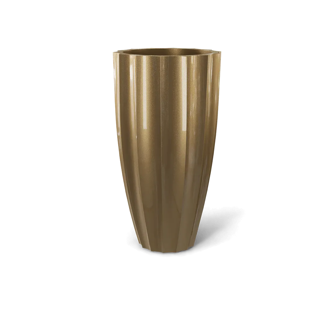 San Jose Tall Fluted Round Planter