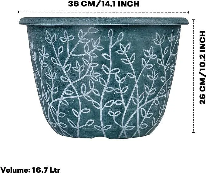 SG Traders™ Serenity Plant Pots (Pack of 2)