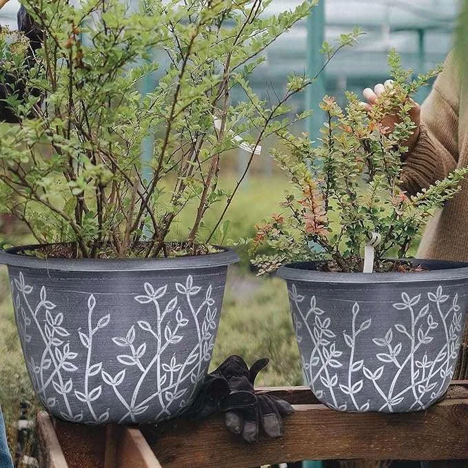 SG Traders™ Serenity Plant Pots (Pack of 2)