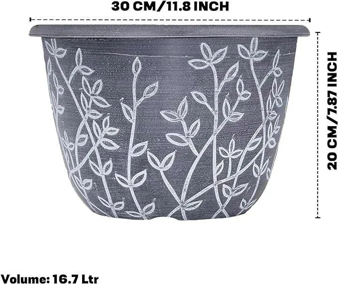 SG Traders™ Serenity Plant Pots (Pack of 2)