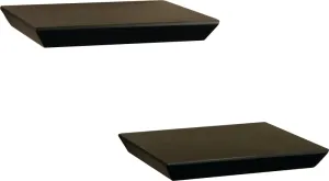 Shelf-Made 0140-2X10BK Floating Shelf, 30 lb, 2-Shelf, 8 in L, 10 in W, Wood :PR: QUANTITY: 1