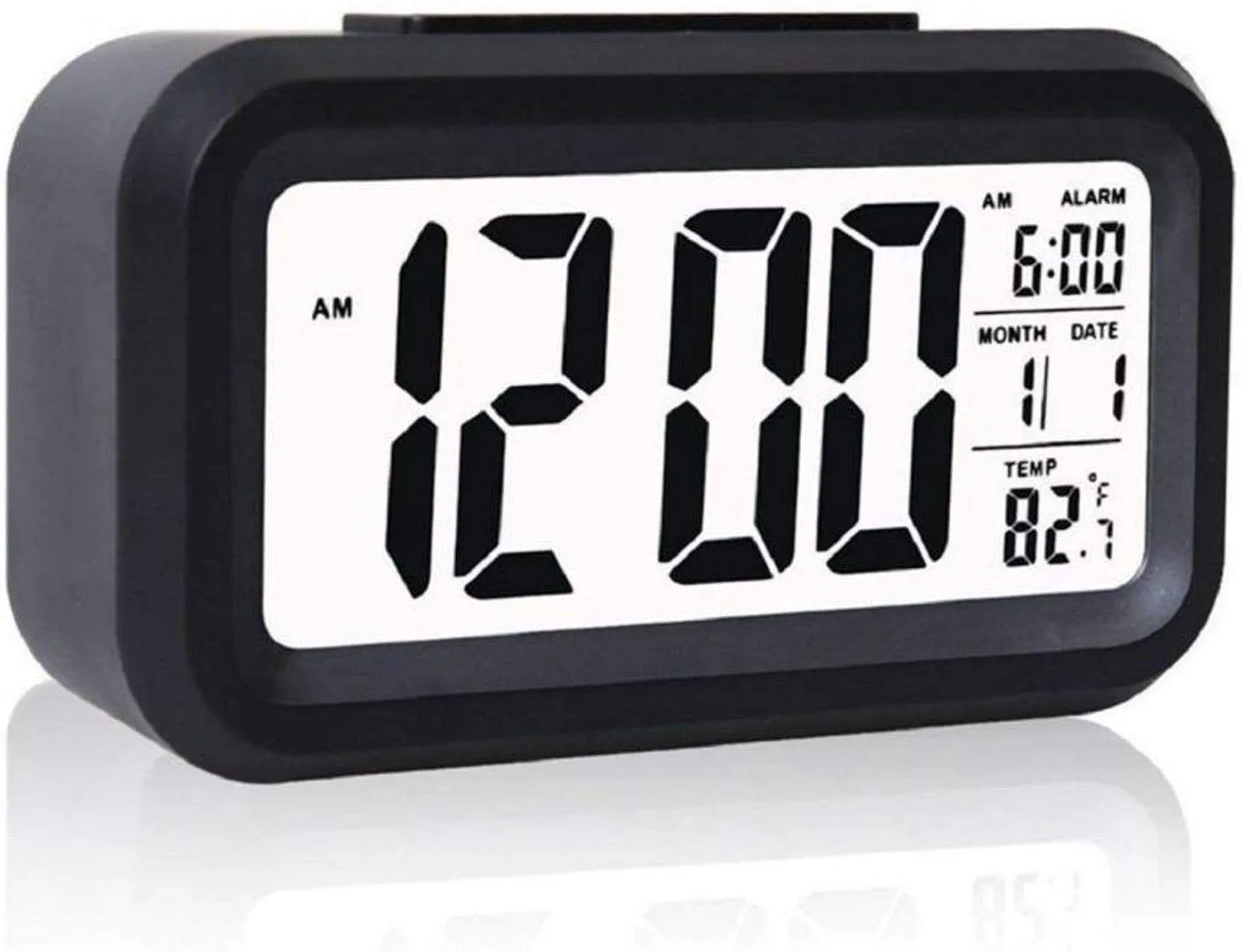 Shopcentre Digital Table Clock - Plastic, 3.74 X 1.5 Inch, Black