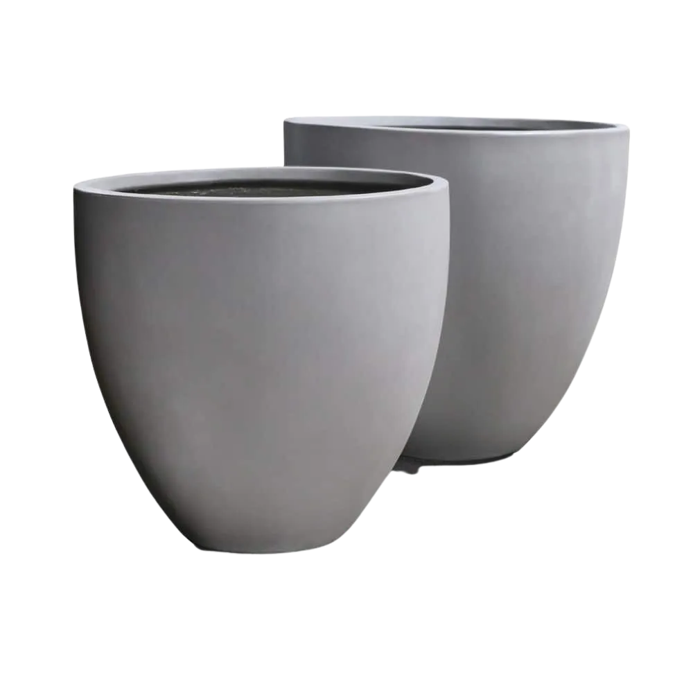 Sienna Raw Concrete Round Planter