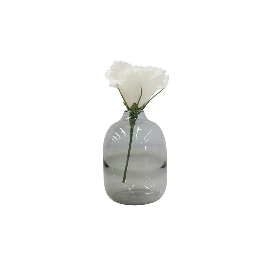 Sienna Small Bud Vase - Clear Smoke (10cm)