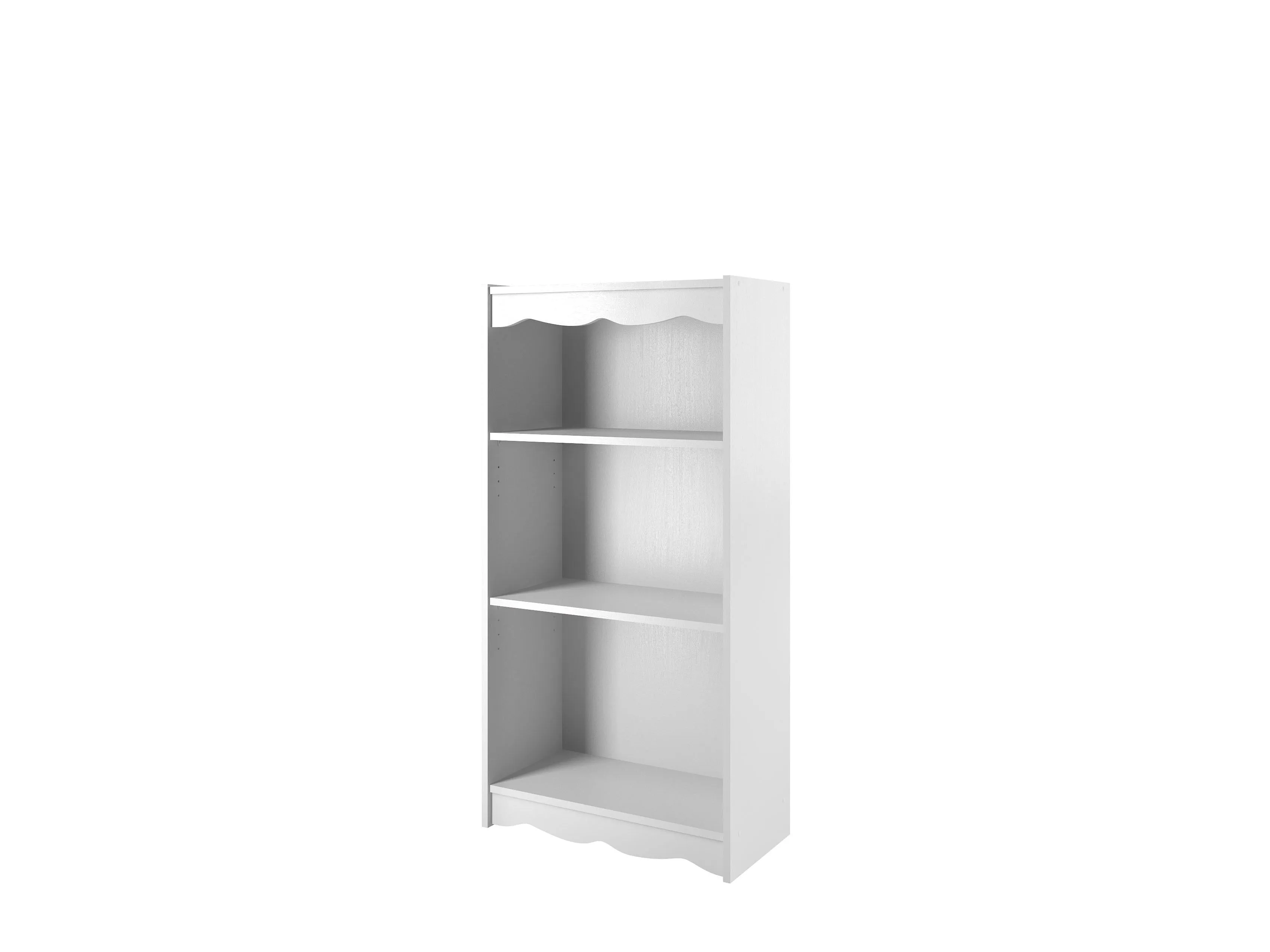 Small Bookcase in White, 48"