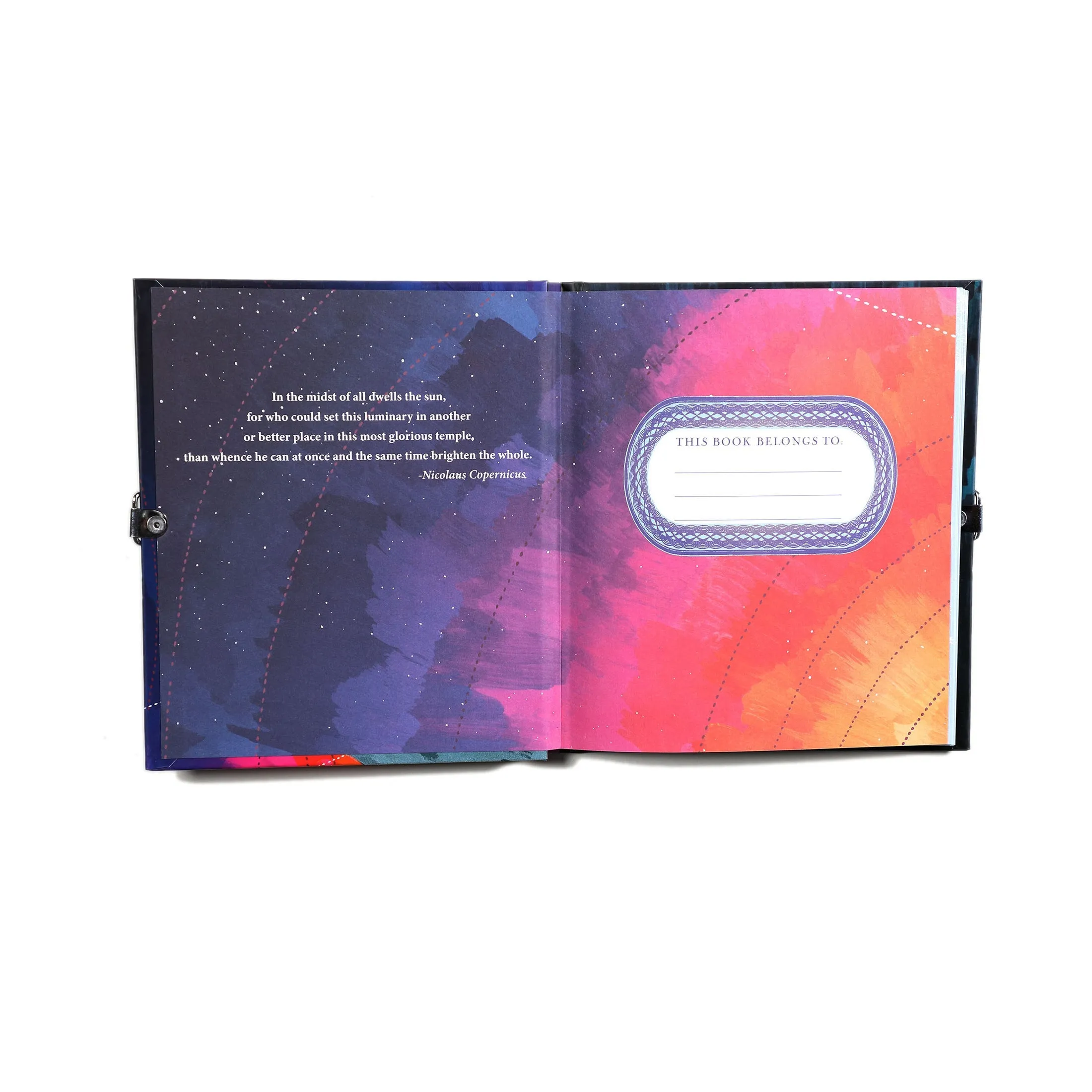 Space Glow in the Dark Lock & Key Kid's Diary