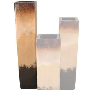 Square Ceramic Floor Vase Large | Sykes