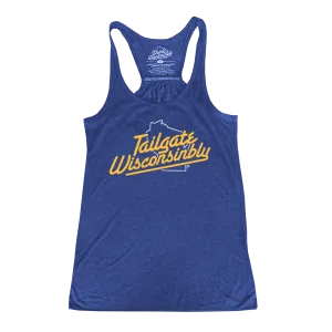 Tailgate Wisconsinbly Women's Racerback Tank Top