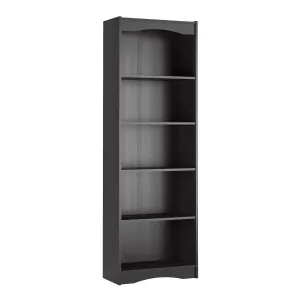 Tall Bookcase in Black, 72"