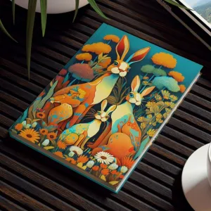 The Tallgrass Rabbit Family Hard Backed Journal