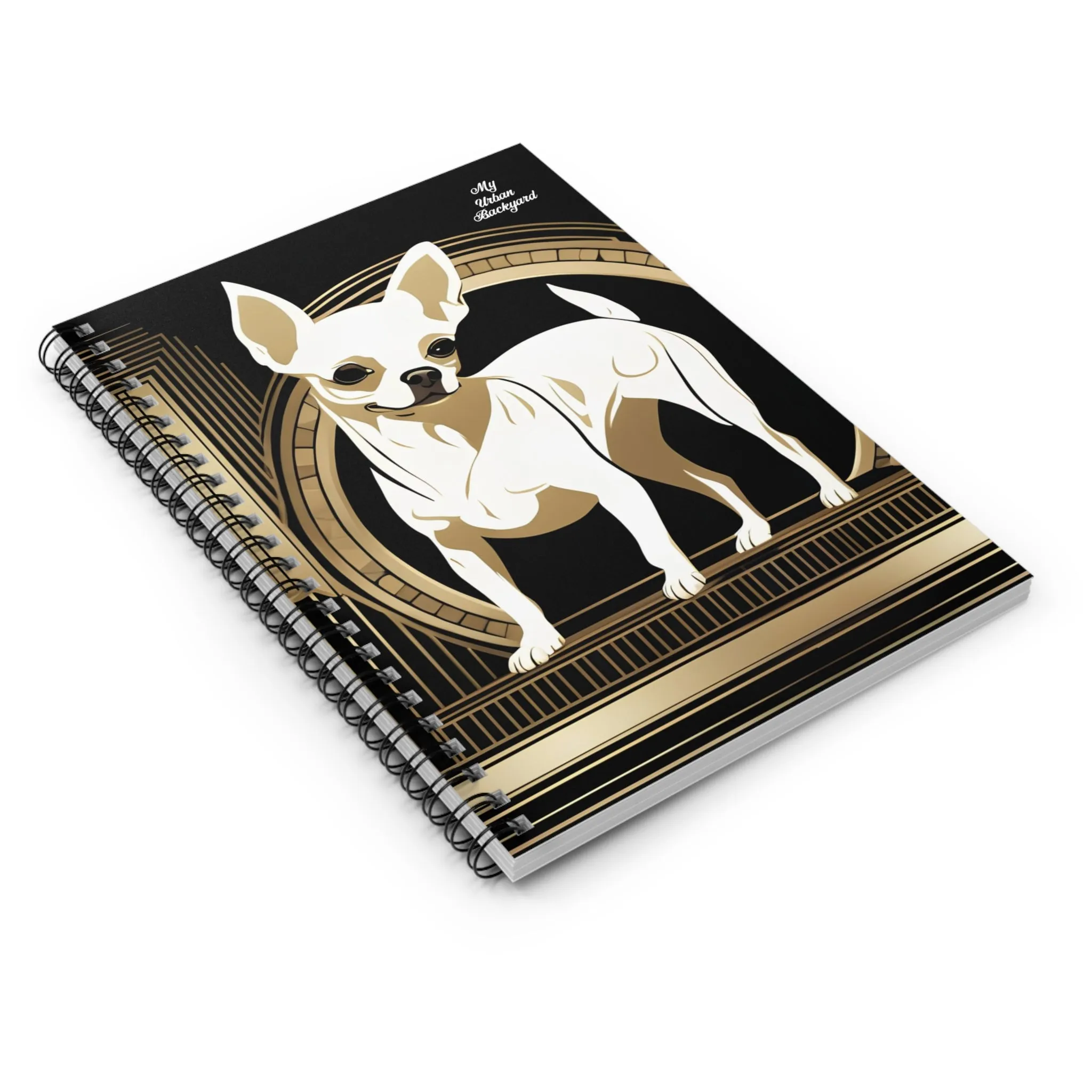 White Chihuahua, Spiral Notebook Journal - Write in Style