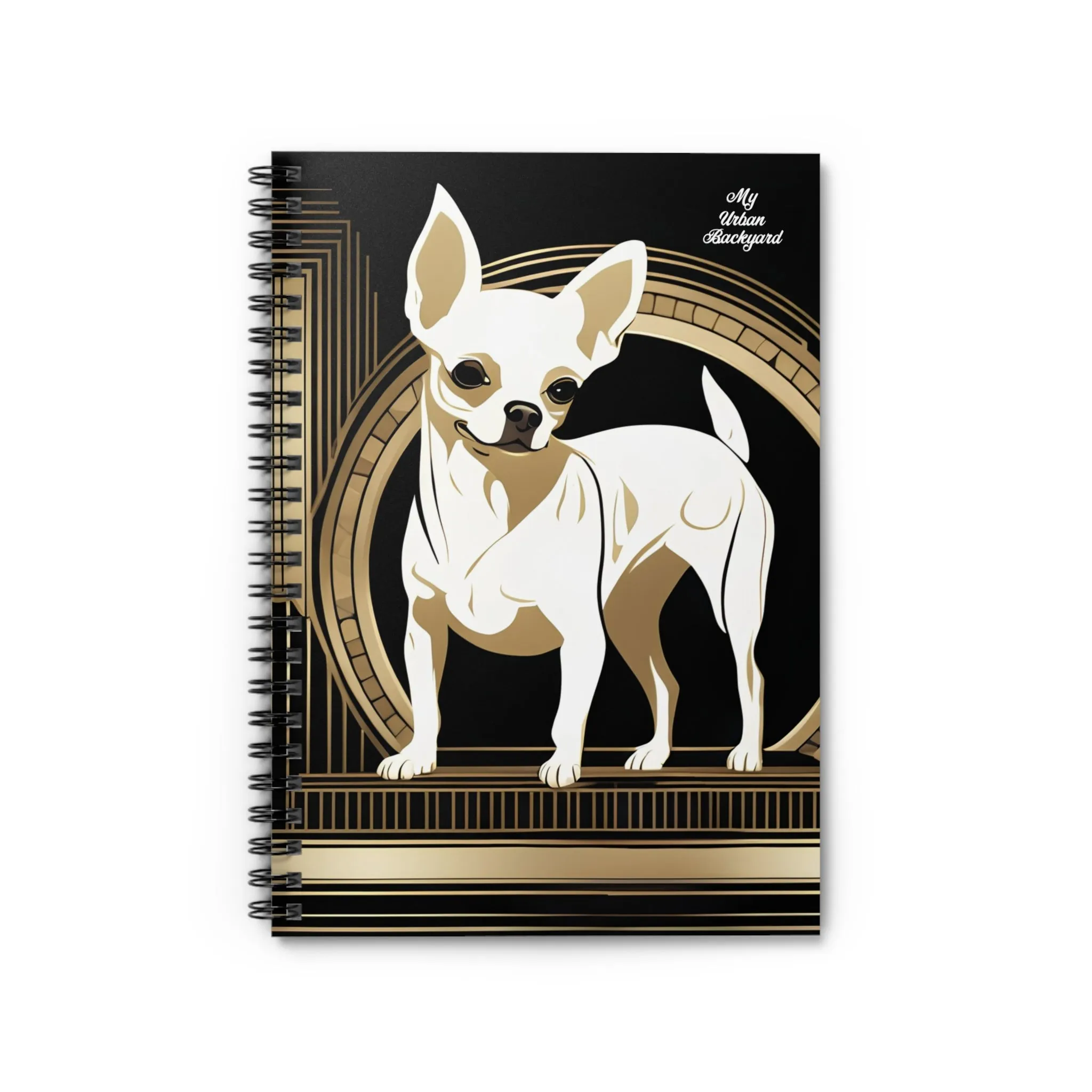 White Chihuahua, Spiral Notebook Journal - Write in Style