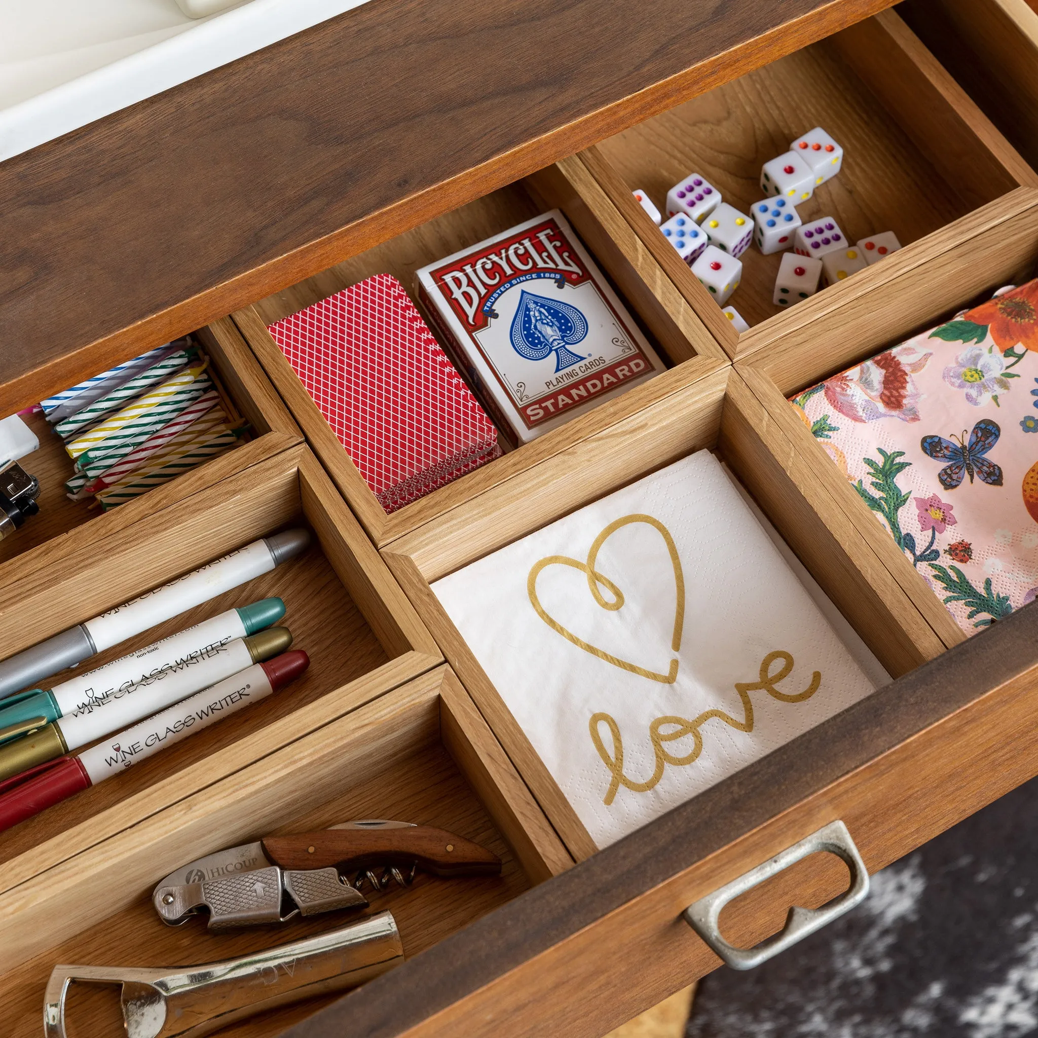 White Oak Drawer Organizers