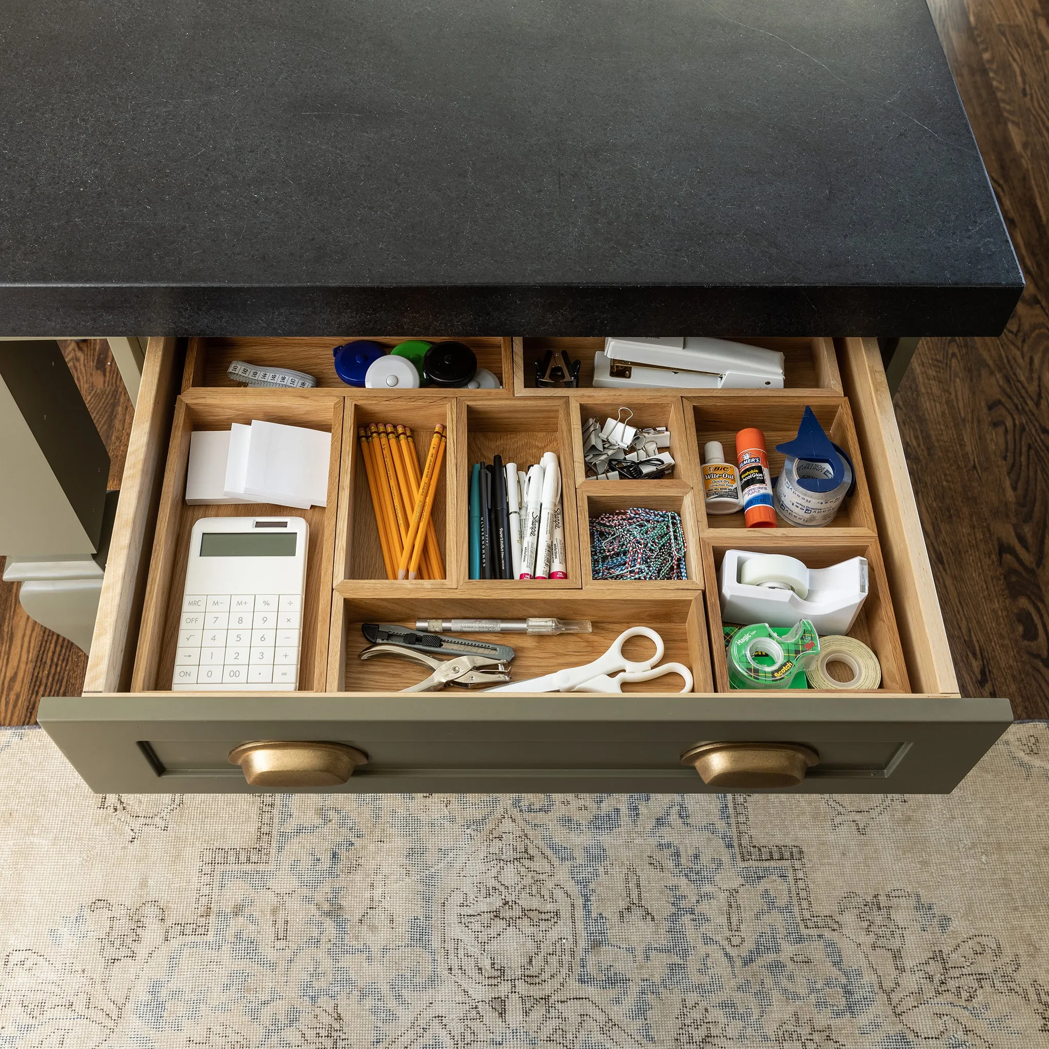 White Oak Drawer Organizers