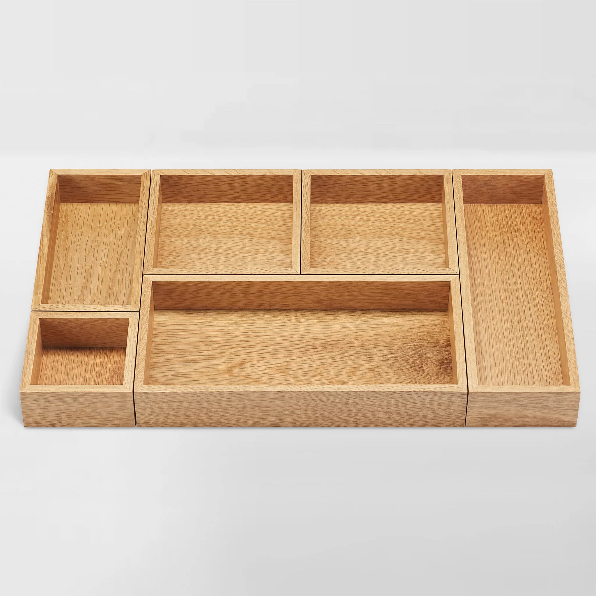 White Oak Drawer Organizers