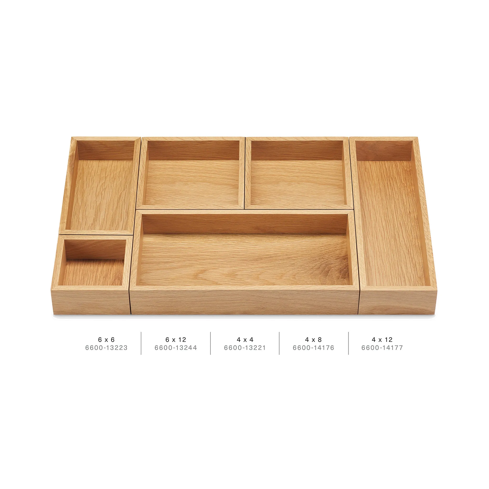 White Oak Drawer Organizers